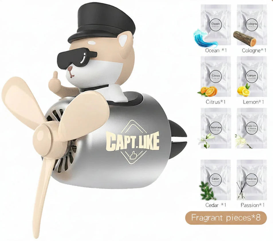 Pilot Bear Car Freshener